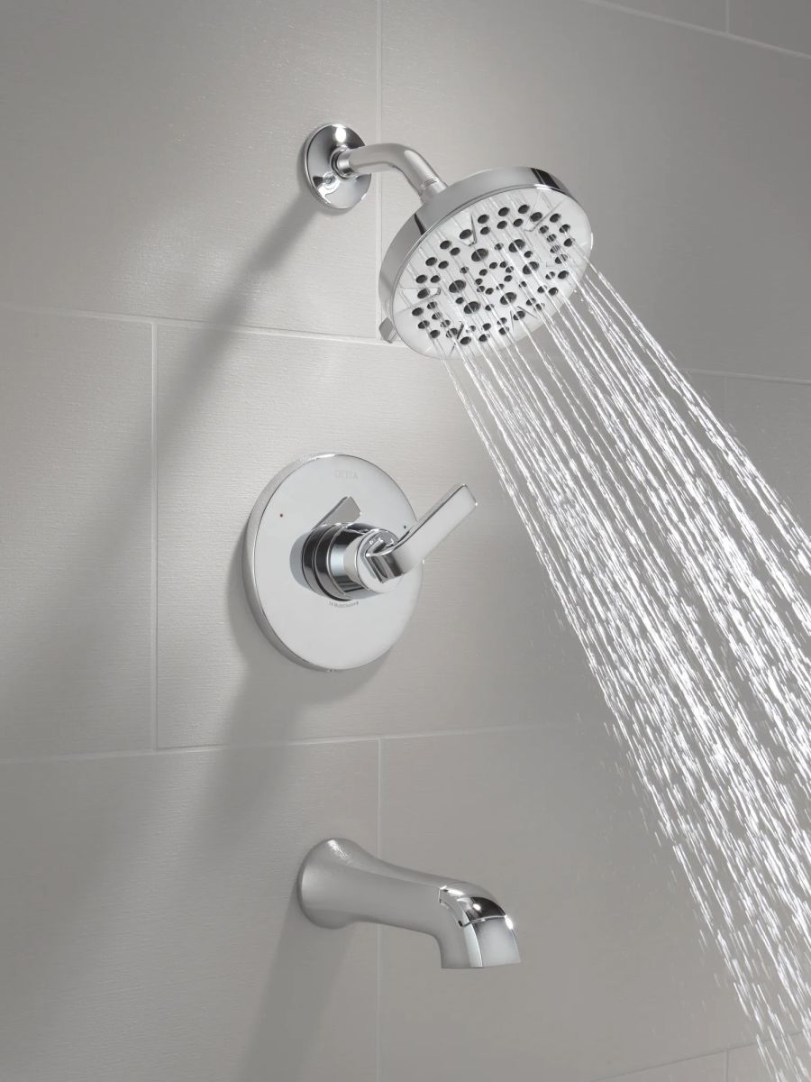 DELTA Lineax Monitor 14 Series Tub & Shower Trim — Chrome