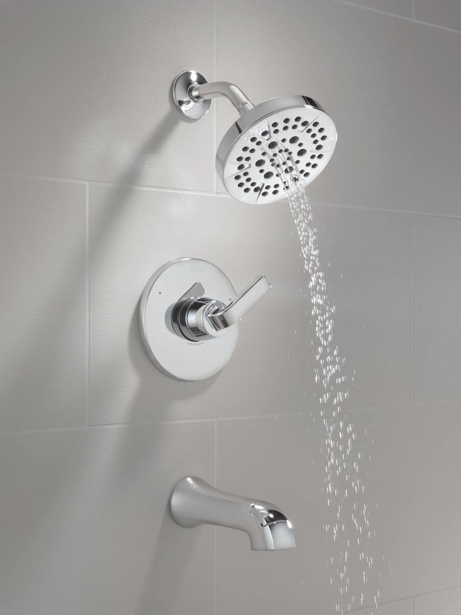 DELTA Lineax Monitor 14 Series Tub & Shower Trim — Chrome