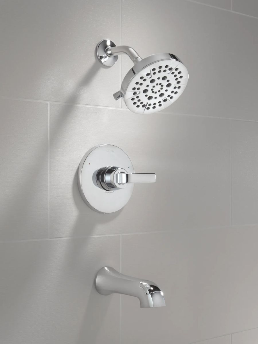 DELTA Lineax Monitor 14 Series Tub & Shower Trim — Chrome