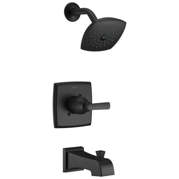 DELTA Ashlyn Monitor 14 Series Tub and Shower Trim — Matte Black