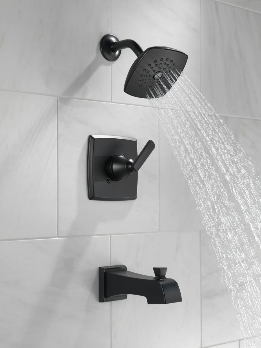 DELTA Ashlyn Monitor 14 Series Tub and Shower Trim — Matte Black