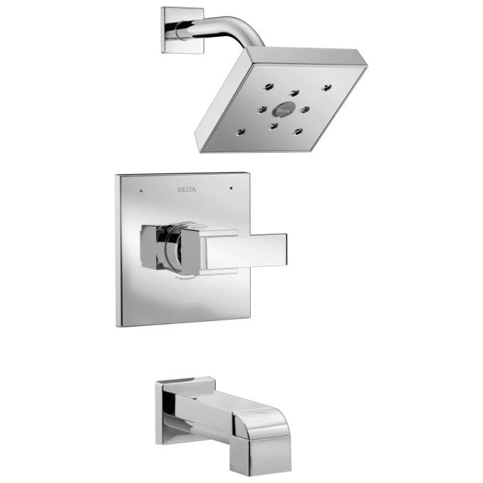DELTA Ara Monitor 14 Series H2OKINETIC Tub & Shower Trim — Chrome
