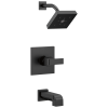 DELTA Ara Monitor 14 Series H2OKINETIC Tub & Shower Trim — Matte Black