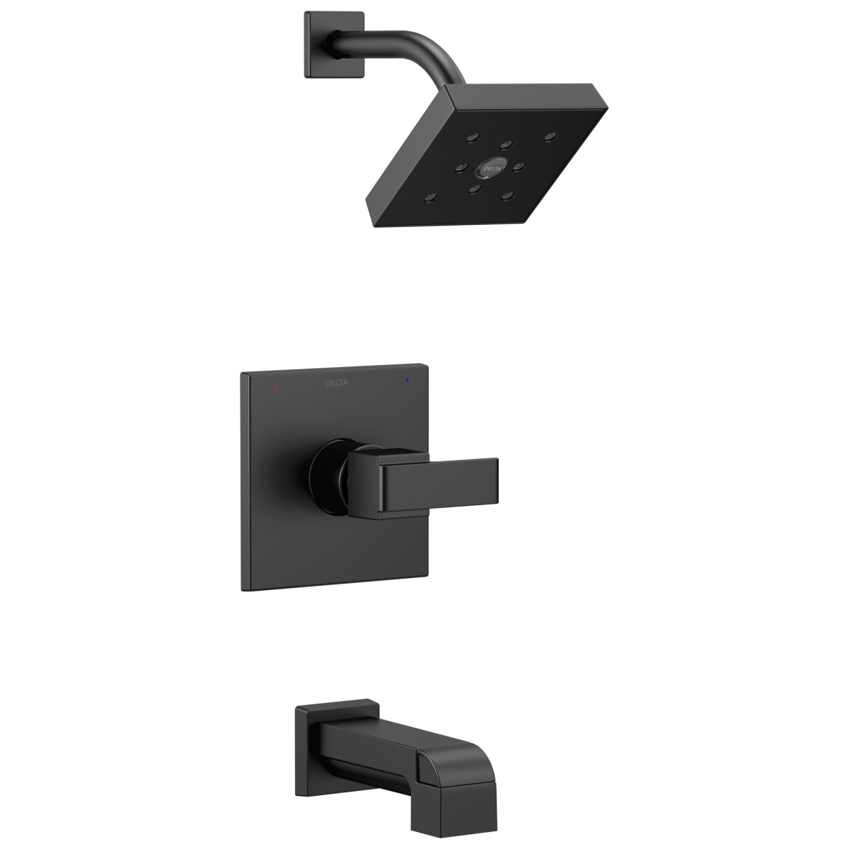 DELTA Ara Monitor 14 Series H2OKINETIC Tub & Shower Trim — Matte Black