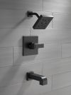 DELTA Ara Monitor 14 Series H2OKINETIC Tub & Shower Trim — Matte Black