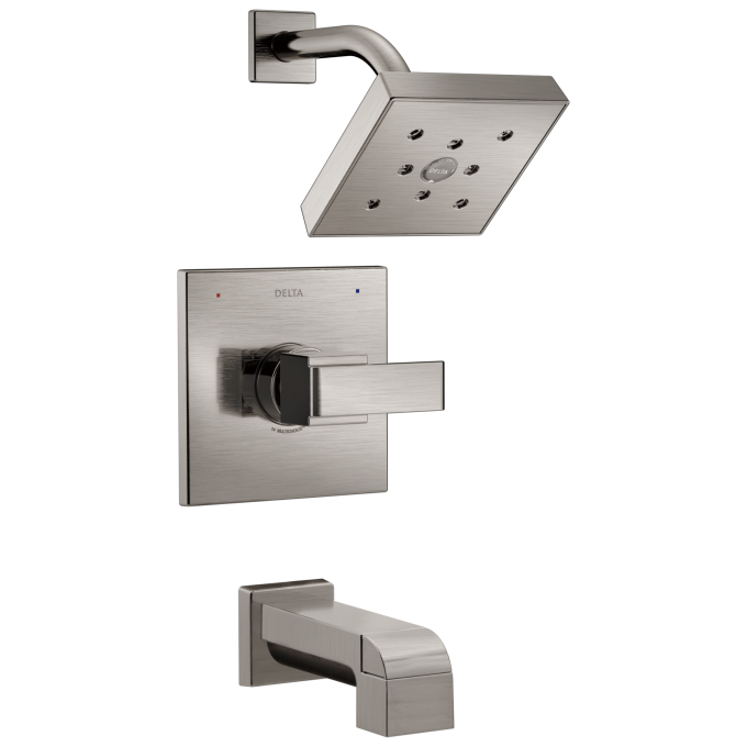 DELTA Ara Monitor 14 Series H2OKINETIC Tub & Shower Trim — Stainless