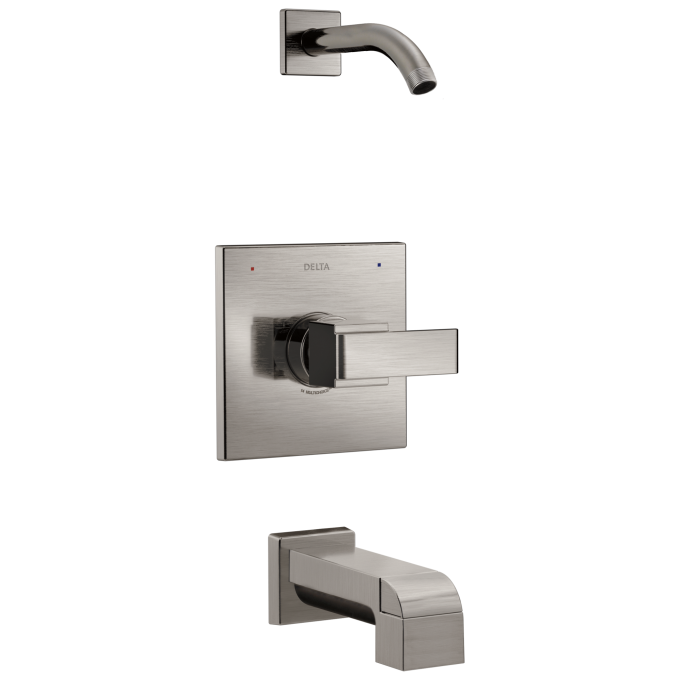 DELTA Ara Monitor 14 Series Tub & Shower Trim - Less Head — Stainless