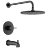 DELTA Modern Monitor 14 Series Tub & Shower Trim — Matte Black