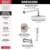 DELTA Modern Monitor 14 Series Tub & Shower Trim — Spotshield Brushed Nickel