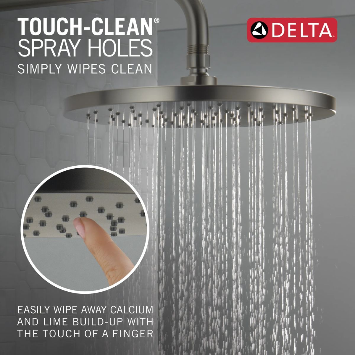 DELTA Modern Monitor 14 Series Tub & Shower Trim — Spotshield Brushed Nickel