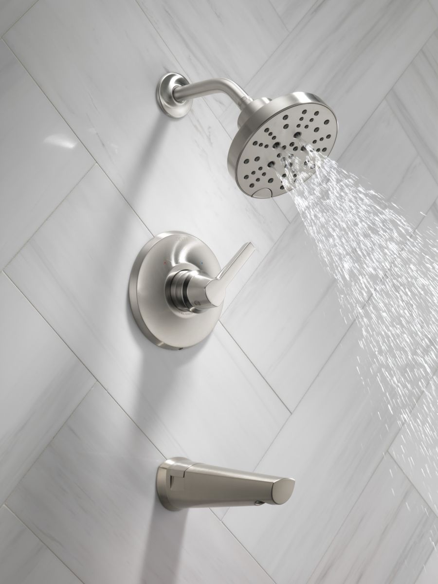 DELTA Galeon 14S Tub Shower Trim with H2OKinetic — Lumicoat® Stainless