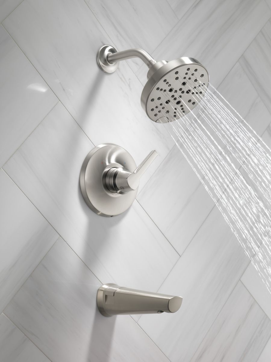 DELTA Galeon 14S Tub Shower Trim with H2OKinetic — Lumicoat® Stainless