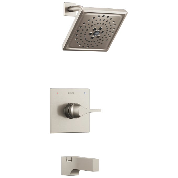 DELTA Zura Monitor 14 Series H2OKINETIC Tub & Shower Trim — Stainless