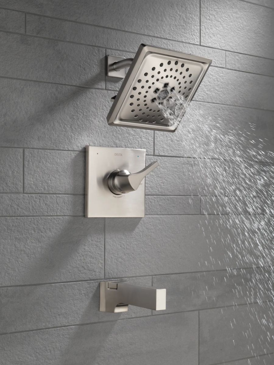 DELTA Zura Monitor 14 Series H2OKINETIC Tub & Shower Trim — Stainless