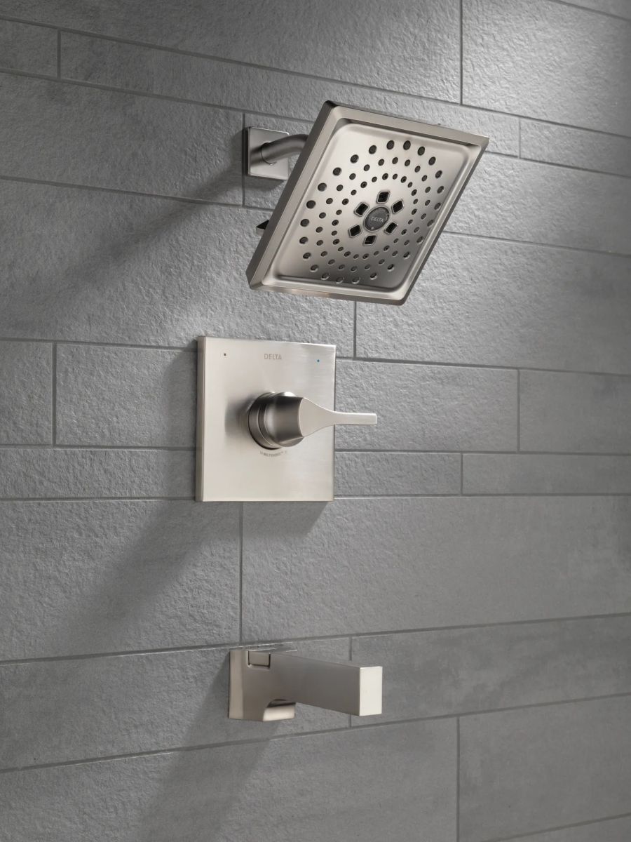 DELTA Zura Monitor 14 Series H2OKINETIC Tub & Shower Trim — Stainless