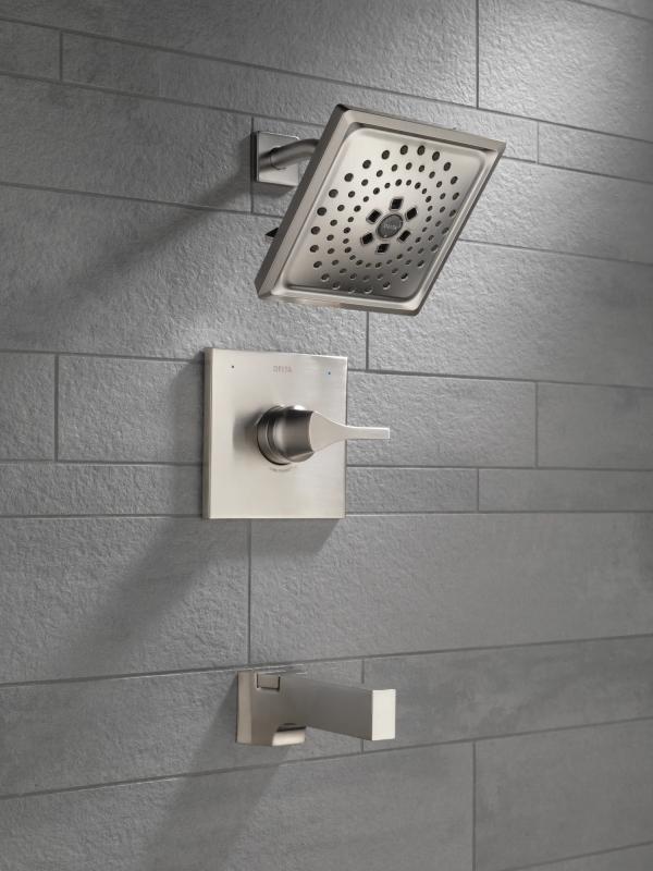 DELTA Zura Monitor 14 Series H2OKINETIC Tub & Shower Trim — Stainless