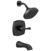 DELTA Stryke 14 Series Tub and Shower — Matte Black