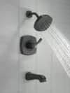 DELTA Stryke 14 Series Tub and Shower — Matte Black