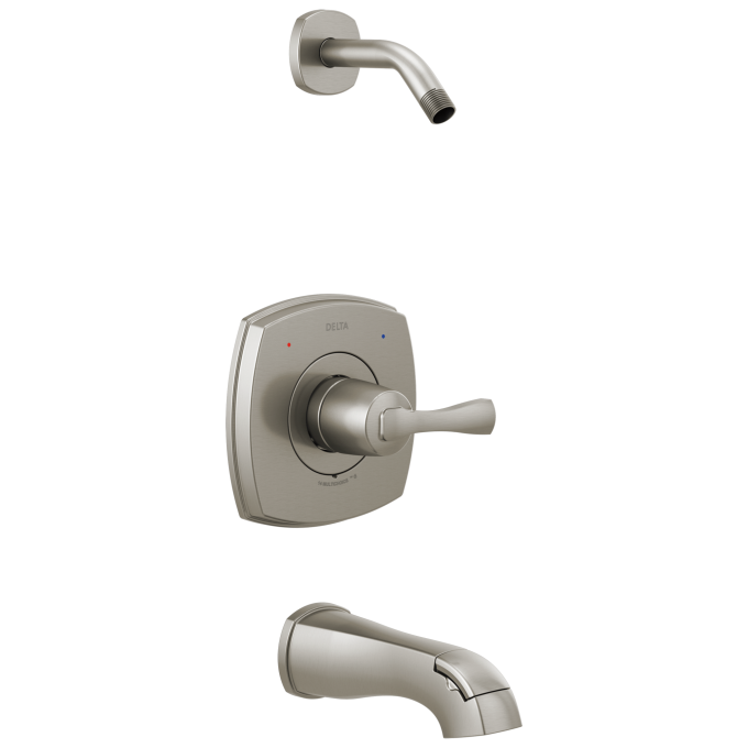 DELTA Stryke 14 Series Tub and Shower Less Head — Lumicoat® Stainless