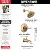 DELTA Broderick 14 Series Tub Shower Trim — Lumicoat® Champagne Bronze