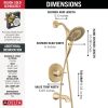 DELTA Albion  Monitor 14 Series Tub and Shower Trim Only with In2ition Hand Shower — Champagne Bronze