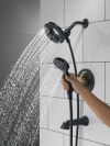 DELTA Albion  Monitor 14 Series Tub and Shower Trim Only with In2ition Hand Shower — Matte Black / Champagne Bronze