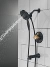 DELTA Albion  Monitor 14 Series Tub and Shower Trim Only with In2ition Hand Shower — Matte Black / Champagne Bronze