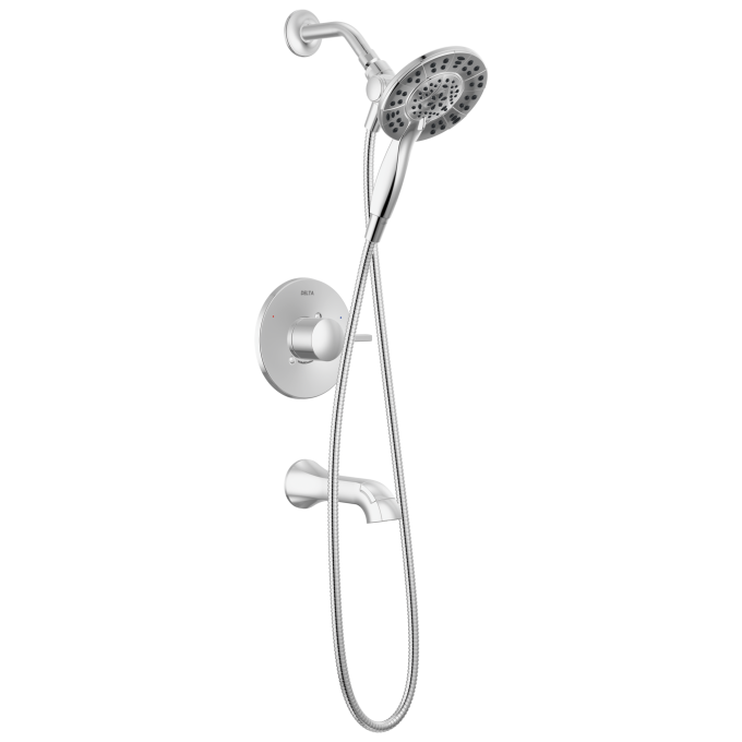 DELTA Albion  Monitor 14 Series Tub and Shower Trim Only with In2ition Hand Shower — Chrome