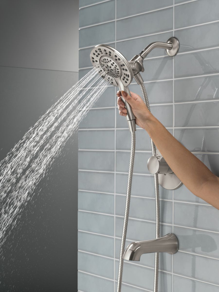 DELTA Albion  Monitor 14 Series Tub and Shower Trim Only with In2ition Hand Shower — Spotshield Brushed Nickel