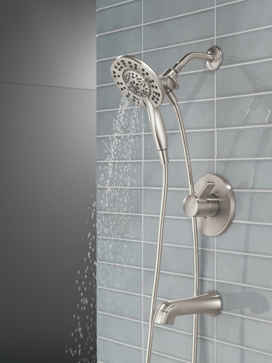 DELTA Albion  Monitor 14 Series Tub and Shower Trim Only with In2ition Hand Shower — Spotshield Brushed Nickel