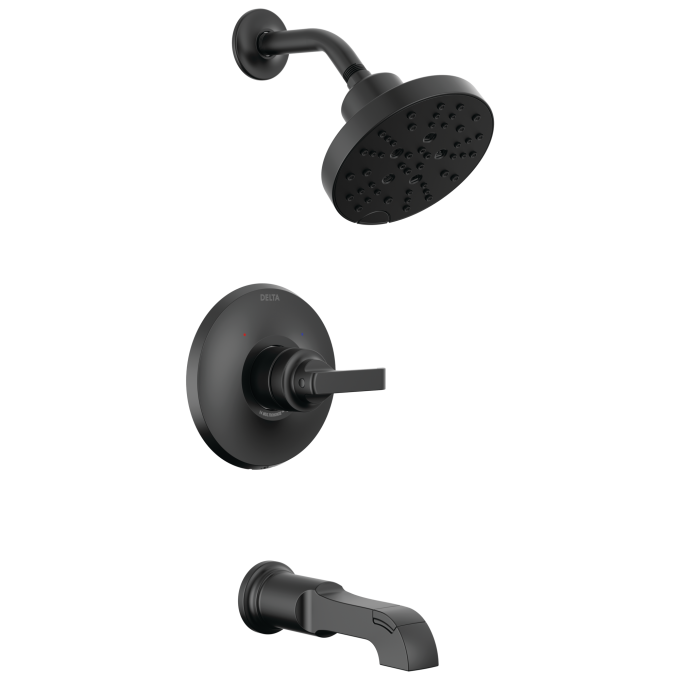 DELTA Tetra Monitor 14 Series Tub & Shower Trim — Matte Black