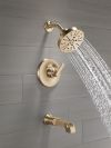 DELTA Tetra Monitor 14 Series Tub & Shower Trim — Lumicoat® Champagne Bronze