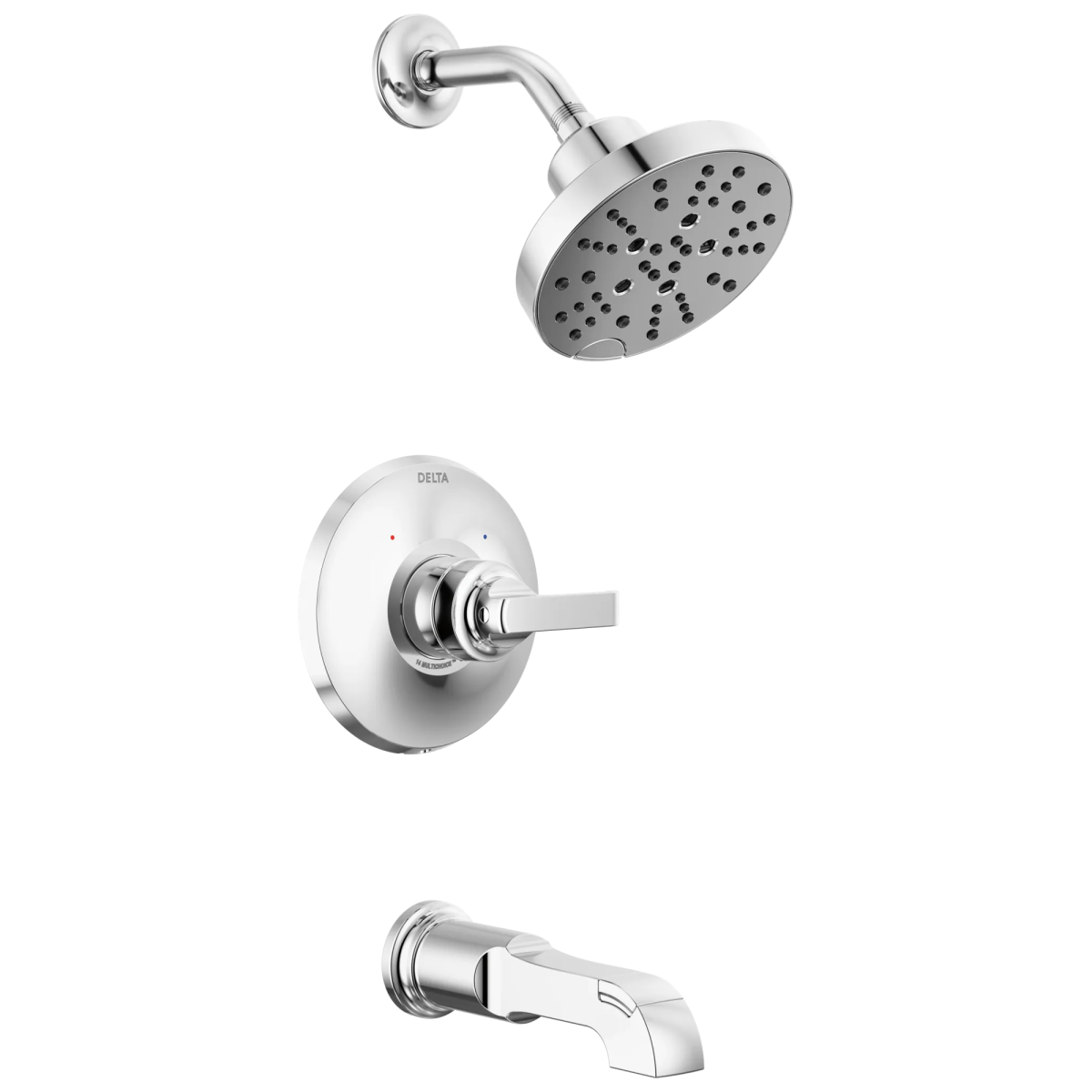 DELTA Tetra Monitor 14 Series Tub & Shower Trim — Lumicoat® Chrome