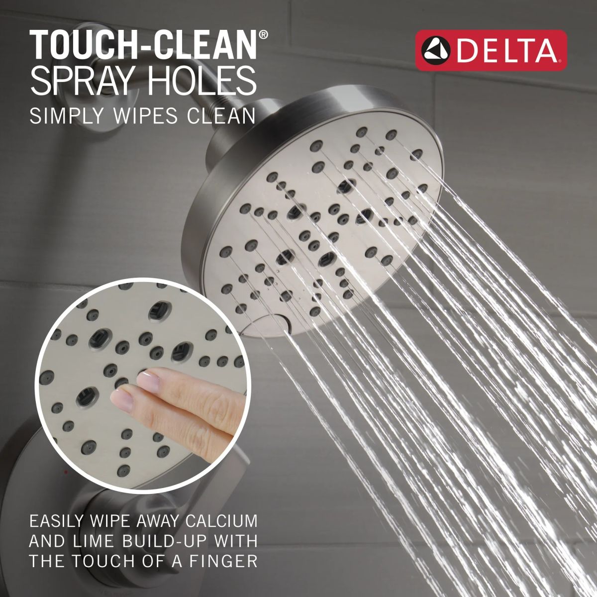 DELTA Tetra Monitor 14 Series Tub & Shower Trim — Lumicoat® Stainless