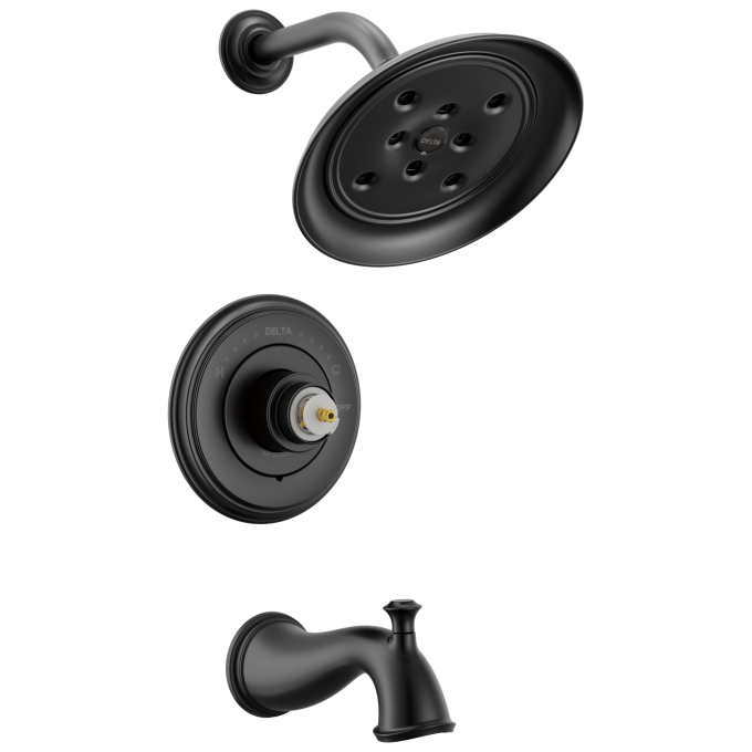DELTA Cassidy 14 Series Tub Shower Trim — Matte Black