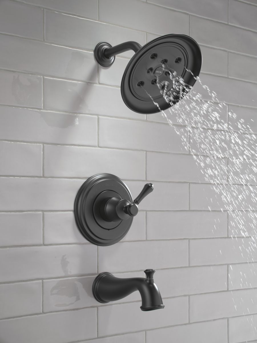 DELTA Cassidy 14 Series Tub Shower Trim — Matte Black