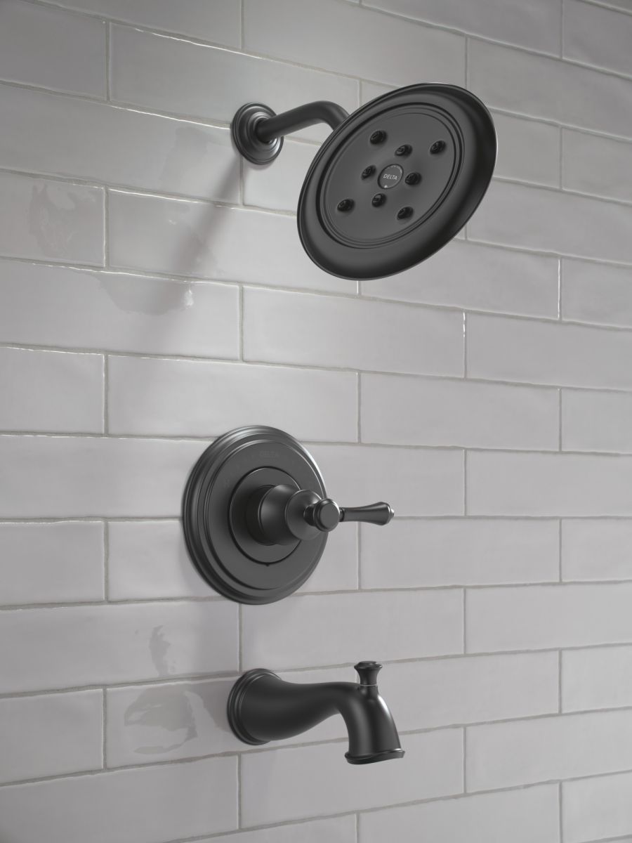 DELTA Cassidy 14 Series Tub Shower Trim — Matte Black