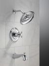 DELTA Cassidy Monitor 14 Series H2OKINETIC Tub & Shower Trim - Less Handle — Chrome