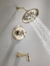 DELTA Cassidy Metal Cross Handle Kit - 14 Series — Polished Nickel