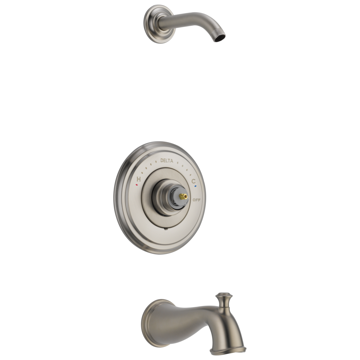 DELTA Cassidy Monitor 14 Series Tub & Shower Trim - Less Handle - Less Head — Stainless