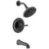 DELTA Roe Monitor 14 Series Tub and Shower — Matte Black