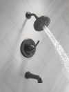 DELTA Roe Monitor 14 Series Tub and Shower — Matte Black
