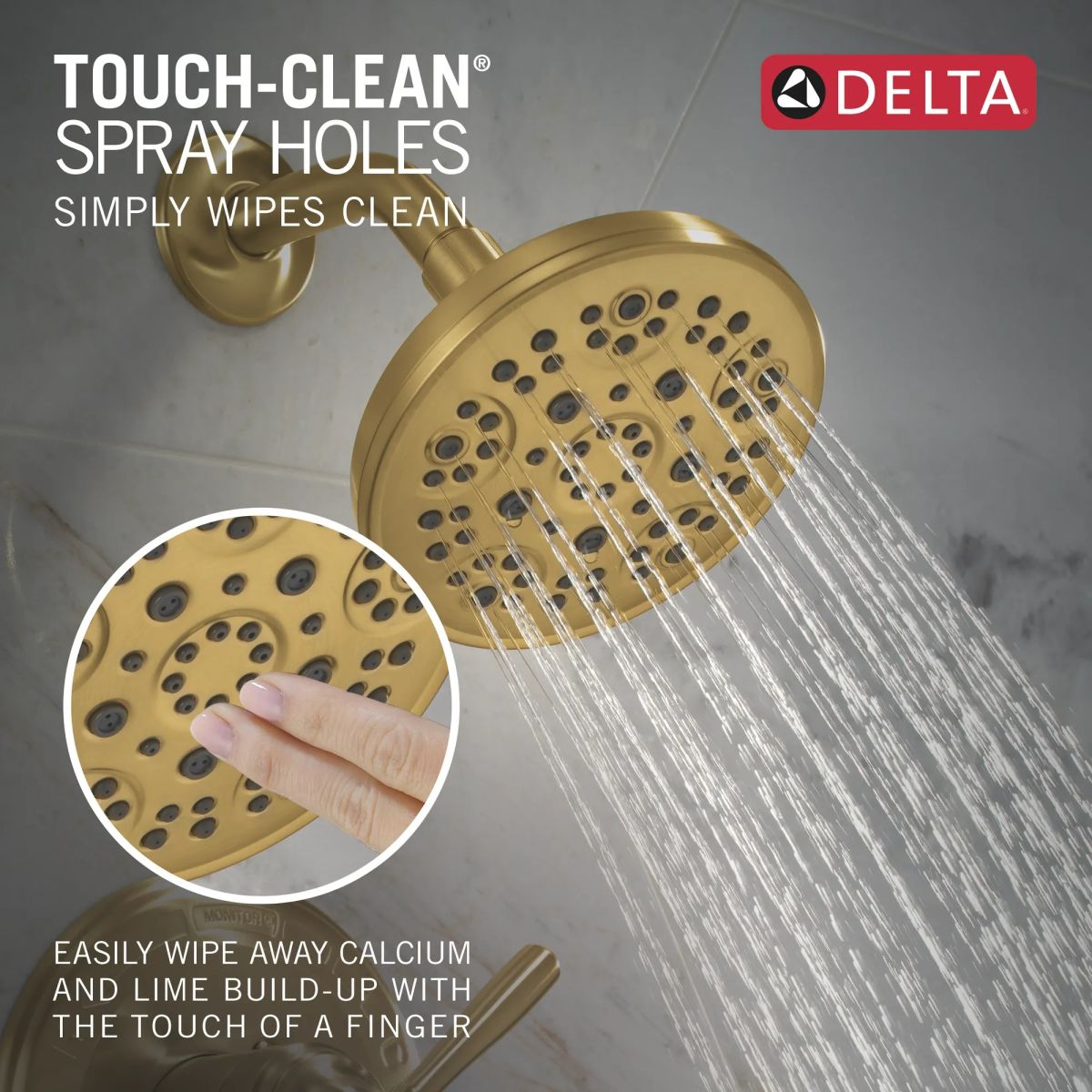 DELTA Roe Monitor 14 Series Tub and Shower — Brushed Gold
