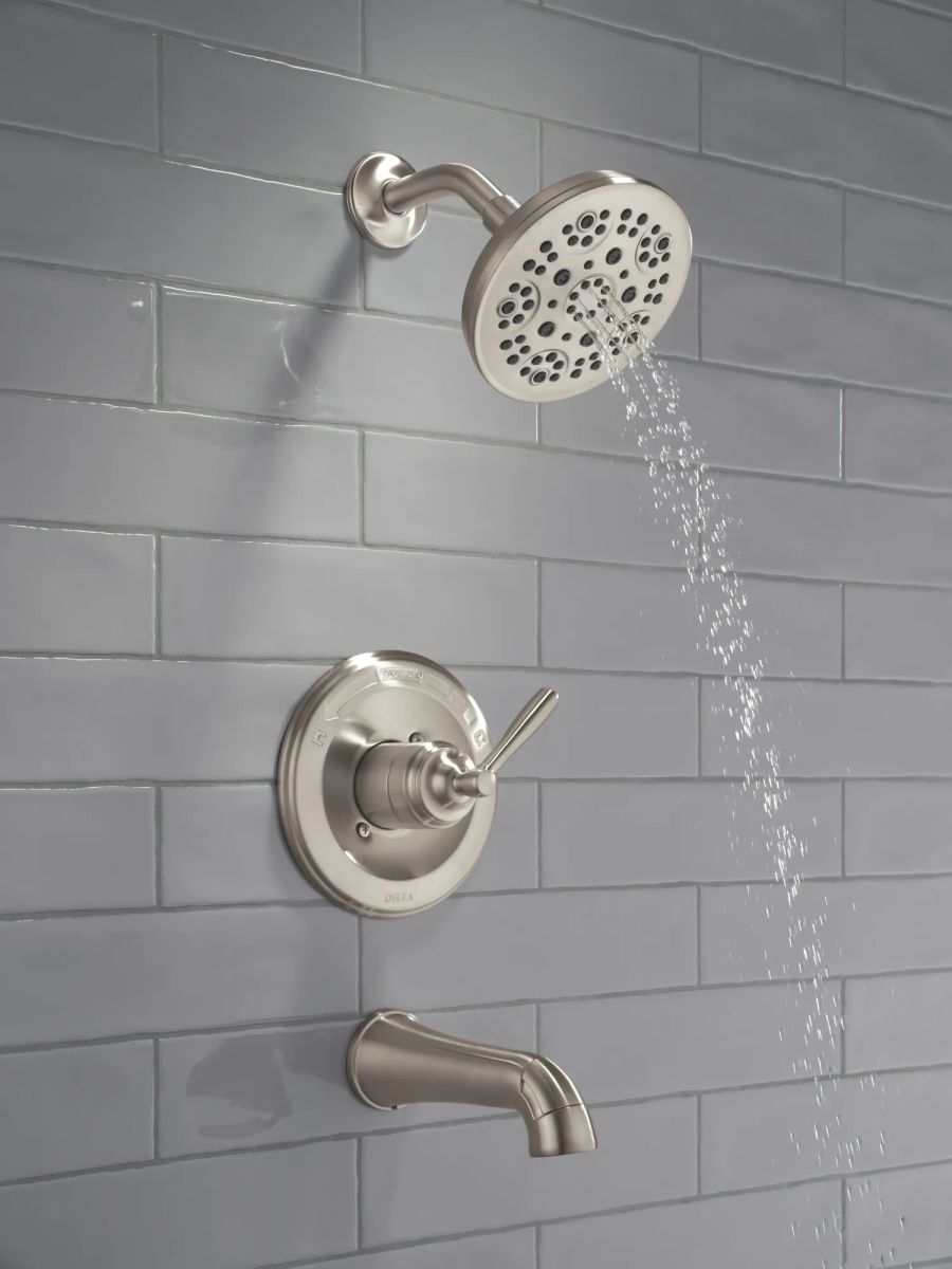 DELTA Roe Monitor 14 Series Tub and Shower — Stainless
