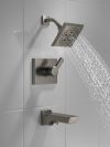 DELTA Pivotal Monitor 14 Series H2OKINETIC Tub and Shower Trim — Lumicoat® Black Stainless