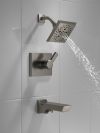 DELTA Pivotal Monitor 14 Series H2OKINETIC Tub and Shower Trim — Lumicoat® Black Stainless