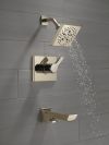 DELTA Pivotal Monitor 14 Series H2OKINETIC Tub and Shower Trim — Lumicoat® Polished Nickel