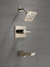 DELTA Pivotal Monitor 14 Series H2OKINETIC Tub and Shower Trim — Lumicoat® Polished Nickel