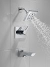 DELTA Pivotal Monitor 14 Series H2OKINETIC Tub and Shower Trim — Lumicoat® Chrome