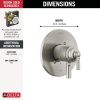 DELTA Saylor Monitor 17 Series Valve Trim Only — Stainless